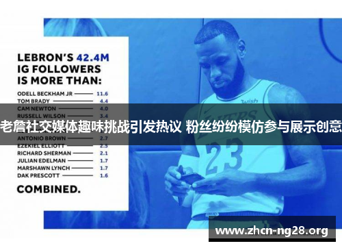 老詹社交媒体趣味挑战引发热议 粉丝纷纷模仿参与展示创意 老詹社交媒体趣味挑战引发热议 粉丝纷纷模仿参与展示创意